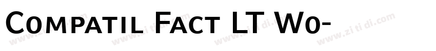 Compatil Fact LT W0字体转换